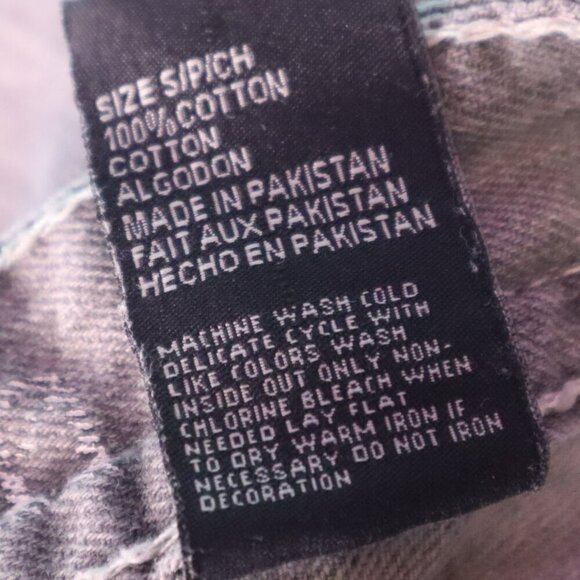 GREY WHISKERED JEANS 38x32 Project Mayhem Casual Denim Pants Summer Leisure Y2K - Picture 3 of 10